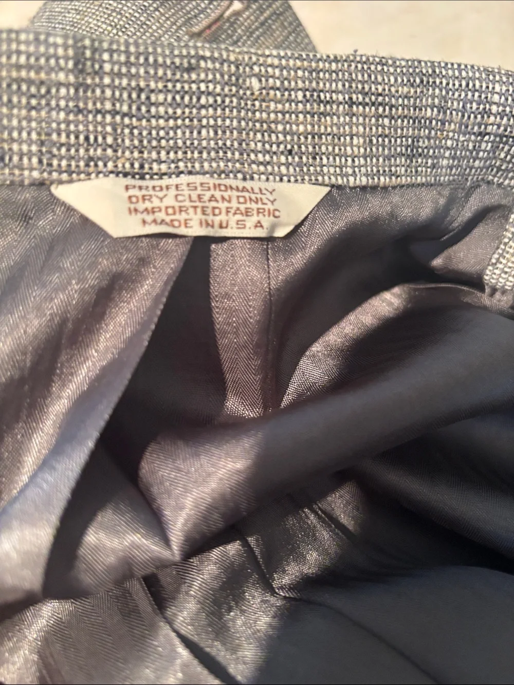 TravelSmith Mens 40S‎ Gray Tweed Style Blazer Sport Coat Jacket Short